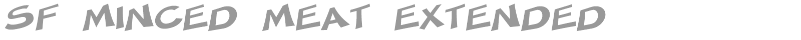 SF Minced Meat font preview